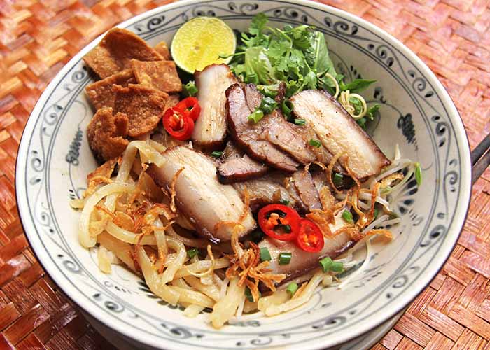 Cao lau soup in Hoi An, Vietnam