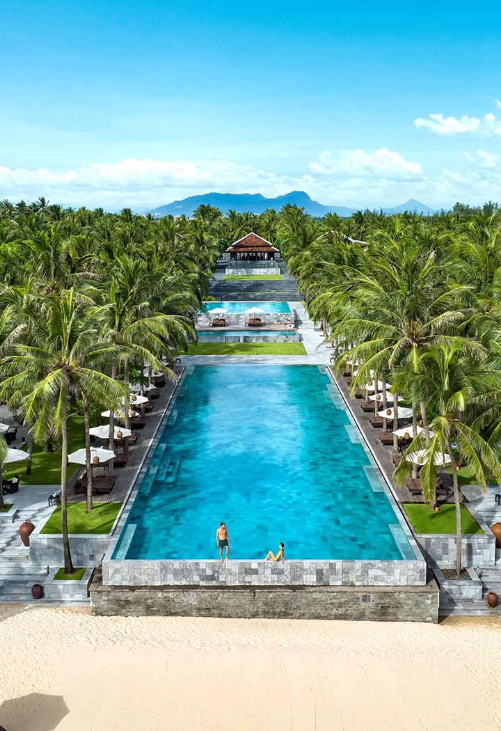 Infinity pool at Four Seasons The Nam Hai, Hoi An