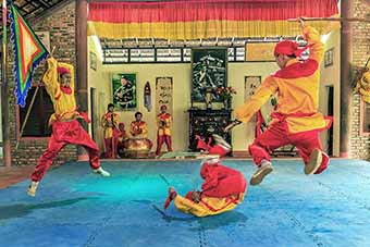 Dancers in Hue, Vietnam