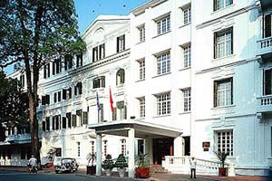Exterior of the Hanoi Metropole.